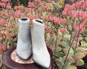 PONY HAIR Cow Hide con botines de piel de CARRANO Made in | Etsy México