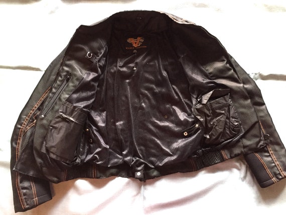 Black Mesh Moto Jacket XS by Vance Leathers Orang… - image 7