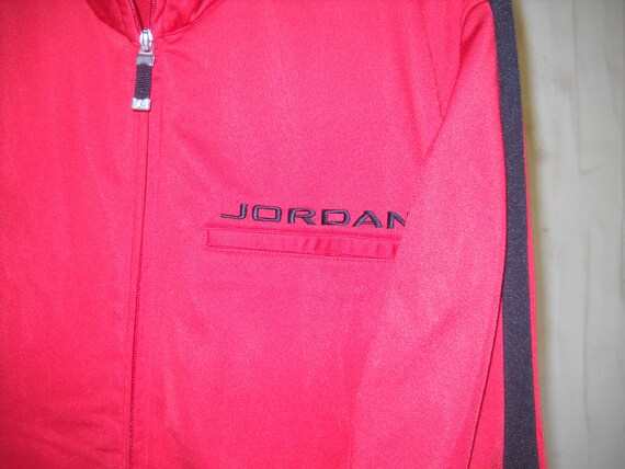 Chaqueta de ch ndal Nike Michael Jordan Red Poly Fleece tama o