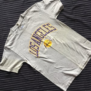 Vintage Puma 90's NBA Los Angeles Lakers Embroidered Sweater Grey (L)