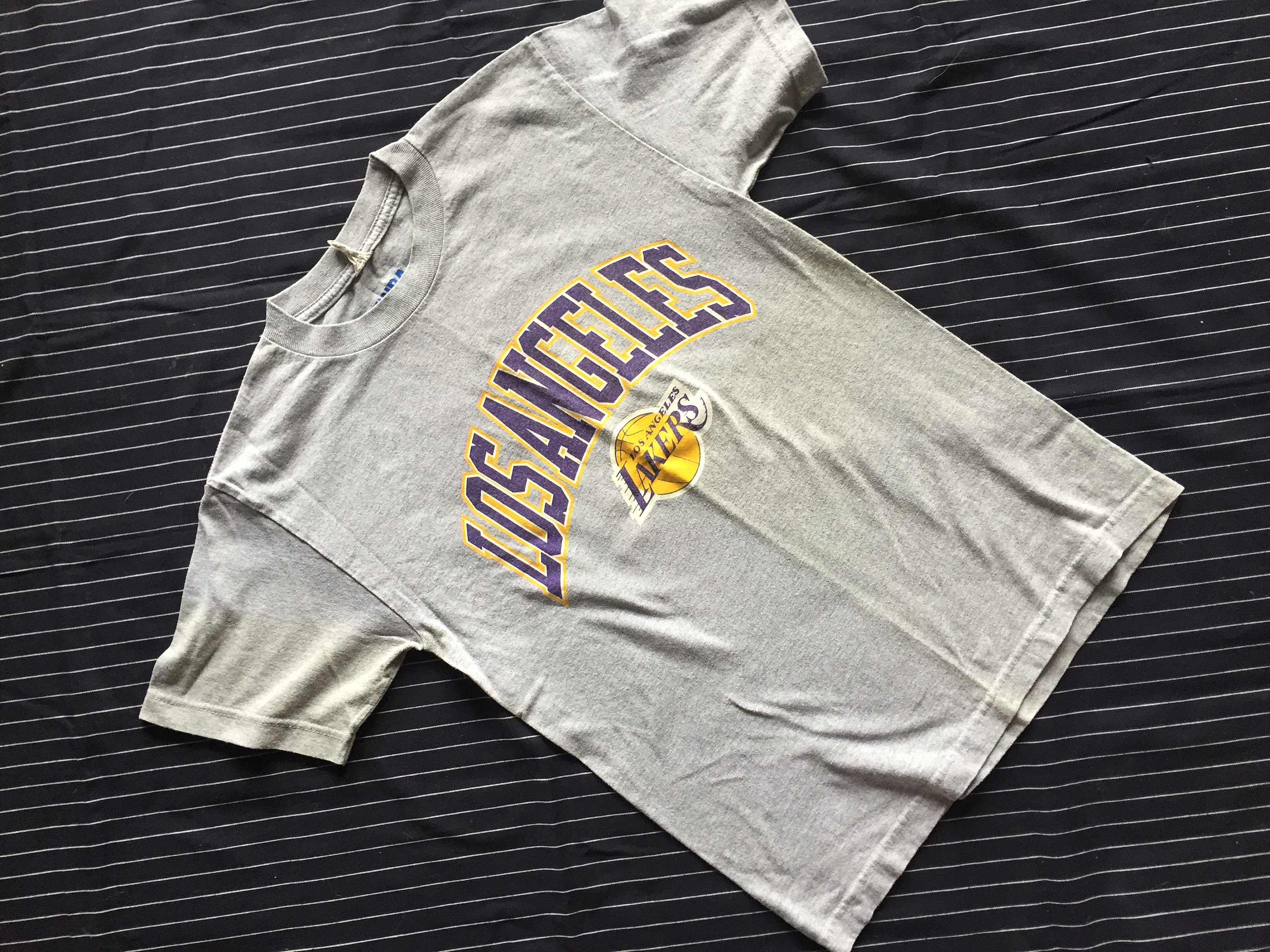 T-shirts New Era NBA Court Photo Tee LA Lakers černé