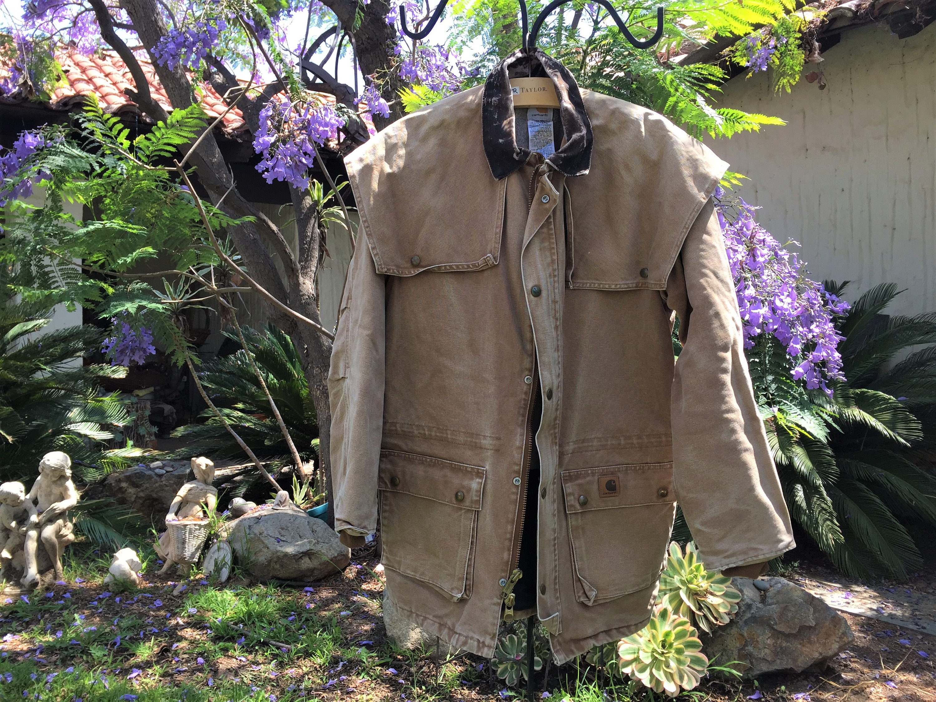 Carhartt Ranch Hand Cattle Roper Coat Size Medium Heavy Hardworking Canvas Tons of Pockets Etsy Canada