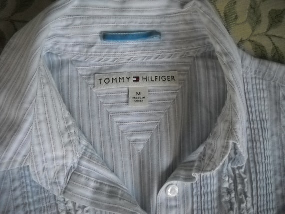 parfume Sæt tabellen op mineral 1990s Early Tommy Hilfiger Card Dealer Tuxedo Shirt in - Etsy