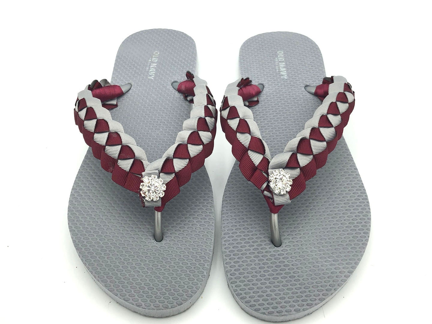 custom team flip flops