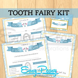 Kit Fée des Dents personnalisable - Certificats, papeterie et enveloppe