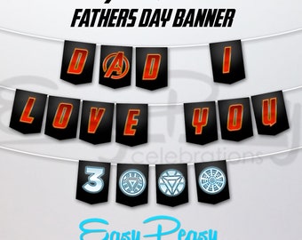 Avengers Father's Day banner