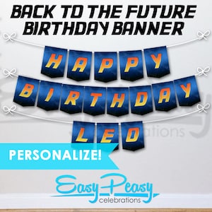 Personalized - Back to the Future banner