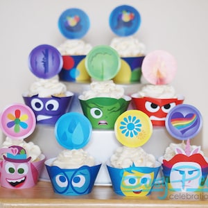 Inside Out (Inspired) Cupcake Set