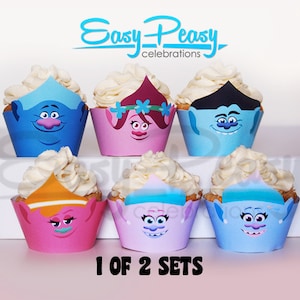 Trolls Cupcake Verpackungen