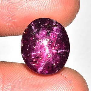11.40 Carats Natural Star Ruby Cabochons 10.8x12.3mm oval Shape Genuine Ruby Gemstones Cabs Smooth Cabochon Loose Gems Stone Precious J-1207