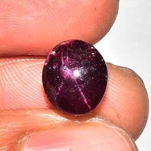 5.30 Carats Natural Star Ruby Cabochons 8.5x9.7mm Oval Shape Genuine Ruby Gemstones Cabs Smooth Stones Loose Cabochon Precious Cab J-1214