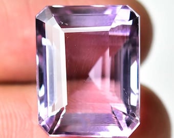 19.40 Carats Natural Pink Amethyst Faceted Gemstone 13.5x17mm Octagon Shape Amethyst Gemstones Loose Cut Gems Stones J-634
