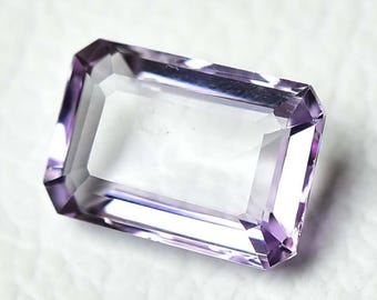 10.60 Carats Natural Pink Amethyst Faceted Gemstone 11.5x17mm Octagon Shape Amethyst Gemstones Loose Cut Gems Stones J-638