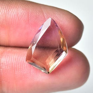 5.70 Carats Natural Ametrine Faceted Cut Gemstone 13x17.5mm Fancy Shape Ametrine Genuine Gemstones Loose Cut Gems Stones J-156