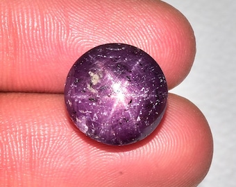 15.40 Carats Natural Star Ruby Cabochons 13mm Round Shape Genuine Ruby Gemstones Cabs Smooth Cabochon Loose Gems Stone Precious Cab J-190