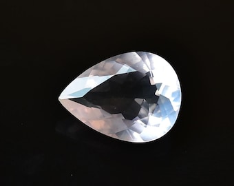 9.10 Carats Natural Rose Quartz Faceted Cut Gemstone Pear Shape 13x18mm Loose Cut Gems Stones J-124