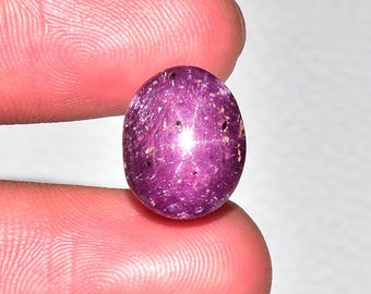 14 Carats Natural Star Ruby Cabochons 10.5x13mm Oval Shape Genuine Ruby Gemstones Cabs Smooth Stones Loose Cabochon Precious Cab J-169
