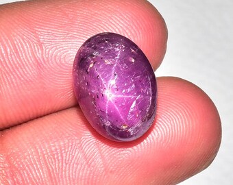 15.80 Carats Natural Star Ruby Cabochons 10.3x14mm Oval Shape Genuine Ruby Gemstones Cabs Smooth Stones Loose Cabochon Precious Cab J-187
