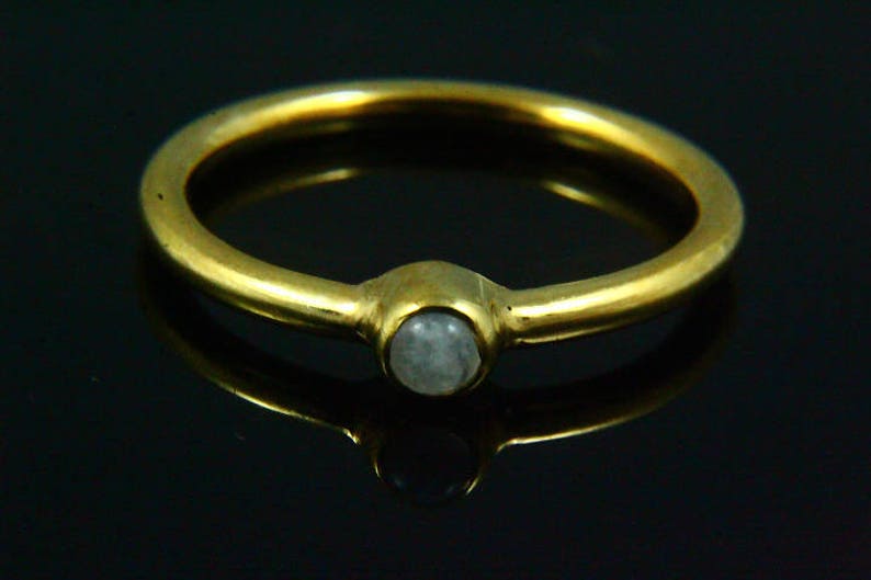 Moonstone Rings White Rainbow Ring Natural Rainbow Moonstone Ring 14k Gold Plated Moonstone Jewelry Delicate Ring Gemstone Ring