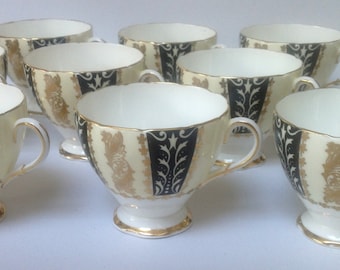 Foley Set of 6 Teacups Vintage English China