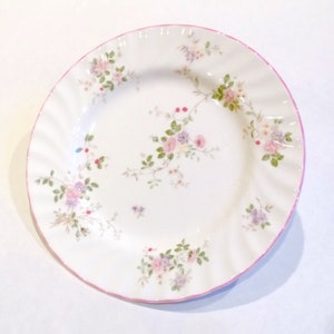 St Michael  Dinner Plate - pink roses - bone china made in England - Dinnerware