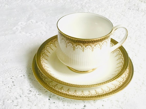 Paragon Athena Theekop En Schotelset Trio Goud Engelse Etsy