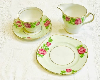 Colclough Pink Rose Vintage China for afternoon tea