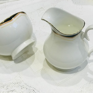 Royal Doulton Pattern Prism Milk Jug Sugar Bowl English Bone China