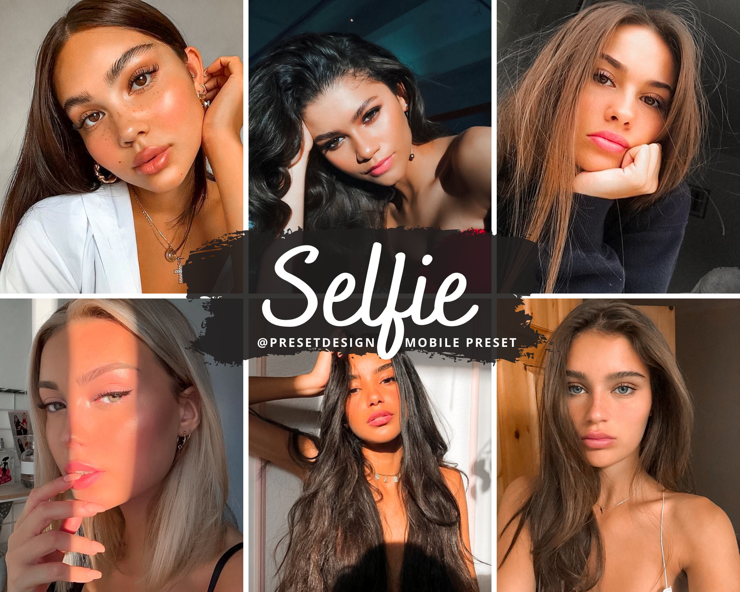 10 Insta Selfie Lightroom Mobile Preset, Beauty Photo Editing for Instagram Influencer, Tan & Soft Skin Filter for Blogger, Natural Portrait