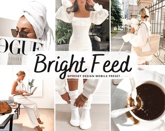 10 mobilnych presetów Lightroom i pulpitu, jasny filtr kanału Instagram, jasne presety dla Bloggera, lekki, przewiewny preset, czysty i wyraźny preset