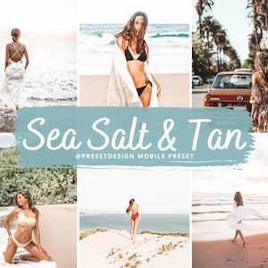 13 SEA BEACH TAN presets, Lightroom presets, Sunkissed presets, mobile presets and desktop presets, instagram Filters for Lightroom Mobile
