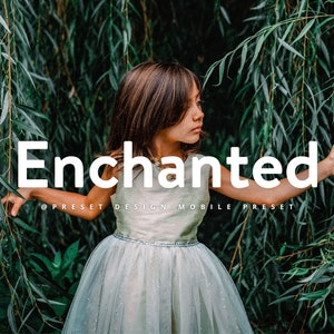 12 Enchanted Lightroom Mobile Presets, woodlands presets for instagram blogger, moody green forest filter, outdoor and nature photography