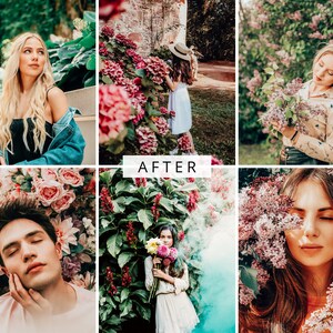 Puede incluir: Un collage de seis im&aacute;genes con personas posando con flores. Las im&aacute;genes est&aacute;n dispuestas en una cuadr&iacute;cula. La fila superior presenta a una mujer con el pelo largo y rubio que lleva una blusa negra y una chaqueta vaquera azul, una mujer con el pelo largo y casta&ntilde;o que lleva un vestido blanco y una mujer con el pelo largo y rubio que lleva una camisa blanca y pantalones negros. La fila inferior presenta a un hombre con el pelo corto y casta&ntilde;o que lleva una camisa rosa, una mujer con el pelo largo y casta&ntilde;o que lleva un vestido blanco y una mujer con el pelo largo y casta&ntilde;o que lleva una camisa roja.