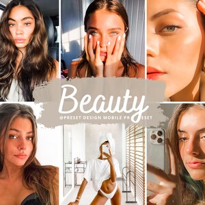 10 Beauty Lightroom Mobile Preset, Selfie Photo Editing for Instagram Influencer, Tan & Soft Skin Makeup Filter for Blogger, Portrait