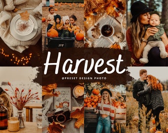 18 Fall Lightroom Presets for mobile, Fall Film Photo Editing Filter, Warm Fall Tones, Rustic Autumn Presets for Bloggers, Earthy Aesthetic
