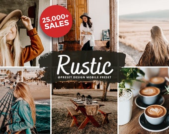 10 RUSTIC Lightroom Presets Boho Presets, Instagram Filter, Vintage Preset, Moody Rich Presets for Blogger, Bohemian Presets, Earthy Presets