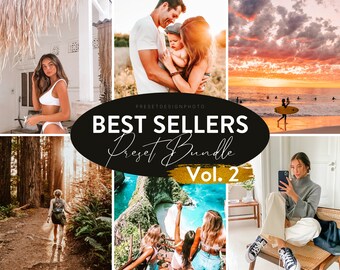 60 Mobile Lightroom Presets, Bestsellers Mobile & Desktop Bundle, Bright Colors, Instagram and blogger presets, Moody Preset, Best presets