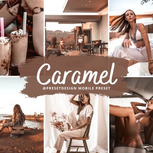 5 CARAMEL WARM presets, Lightroom presets, blogger photo presets, mobile presets and desktop presets, instagram Filters for Lightroom Mobile