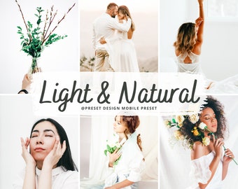 10 Lightroom Presets, Light & Natural Lightroom Presets for Mobile and Desktop, Blogger and Instagram Photo Filters, Clean Bright Preset