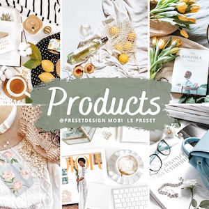 10 Lightroom-förinställningar för mobil och dator för produkter, förinställning för webbutik, Etsy PoshMark-fotofilter, rena och ljusa produktförinställningar