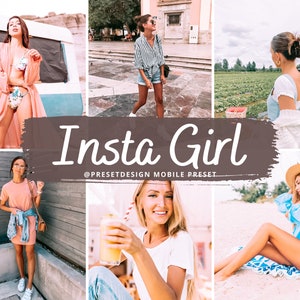 10 Lightroom Mobile Preset INSTA GIRL Instagram Filters, Trendy Bright Airy Preset, Lifestyle Preset, Lightroom Preset, Blogger Preset, Dng