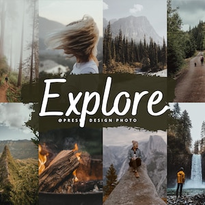 20 EXPLORE Lightroom Presets Nature Presets Outdoor Presets Summer Presets Warm Presets Travel Presets Cinematic Presets Aesthetic Presets