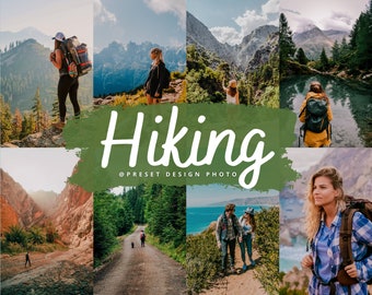 20 HIKING Lightroom Presets for mobile, Travel Presets, Nature Preset, outdoor forest presets, Moody Mountain Nature Preset, Travel Blogger