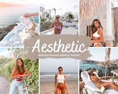 10 Aesthetic Lightroom Mobile Preset, Beige Photo Editing for Instagram Influencer, Light Natural Filter for Blogger, Creamy Preset, Dng