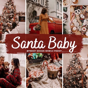 Lightroom Mobile Preset, 10 Christmas Presets, Instagram Filter, Moody Presets for Blogger, Warm Holiday Photo Filters, Lifestyle Presets