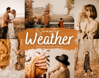 18 Fall & Autumn Presets for Lightroom Mobile, cozy seasons, Warm Photo Editing Filter, Rich Fall Instagram presets, Creamy Sweater Weather