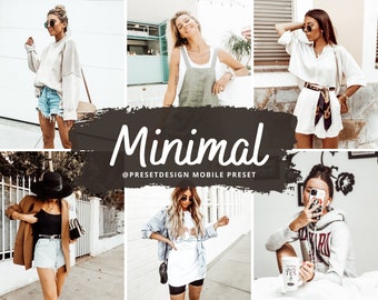 10 Mobile Lightroom Presets, Minimal Preset, Clean preset, Bright presets, Natural presets, Mobile Filters for Instagram, Lightroom presets