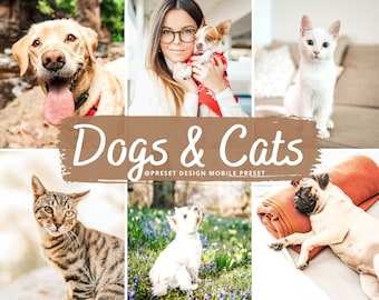 12 Dogs & Cats Lightroom Mobile Preset, Pet Photo Editing Filter for Instagram, Animal Preset For Bloggers Influencer, Pet Lovers Preset