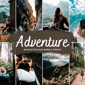 12 Mobile Lightroom Presets, Adventure Lightroom Presets for Mobile and Desktop, Travel Preset for Blogger, Natural Outdoor Preset, Hiking