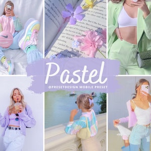 Lightroom Presets for Mobile and Desktop, Pastel Photography Filters, Bright Airy Photo Editing Presets, Soft Tone Lightroom Pack